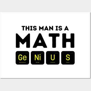 This Man Is A Math Genius Posters and Art